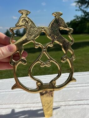 Brass Trivet with horses 🐎